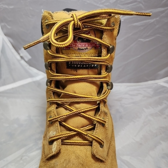 Brahma Boss Tan Leather Tall Work Boots Men\'s Size 11 Thinsulate Insulation EUC main image 12